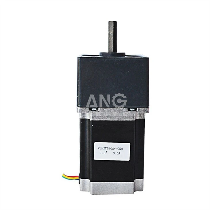 stepper motor with helical gearbox